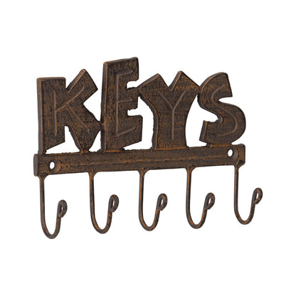 Cast-Iron Trendy Wall Hanging Key Hooks 17x4x12cm