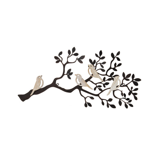 Laser-Cut Tree-of-Life Branch W/ Birds 33x2.5x65cm