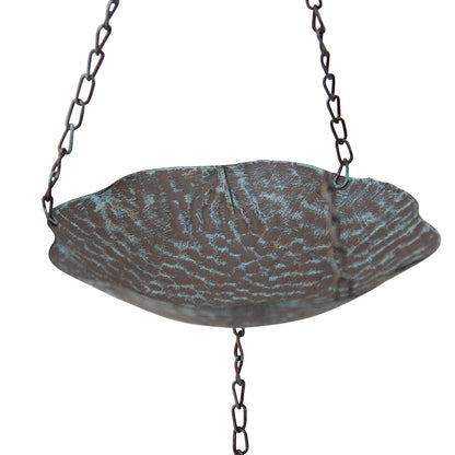 Hanging Birdfeeder w/Dragonfly & Petal Bell 18x18x87cm