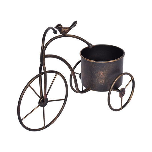 Bicycle Potplanter w/Bird 39.5x17x31cm