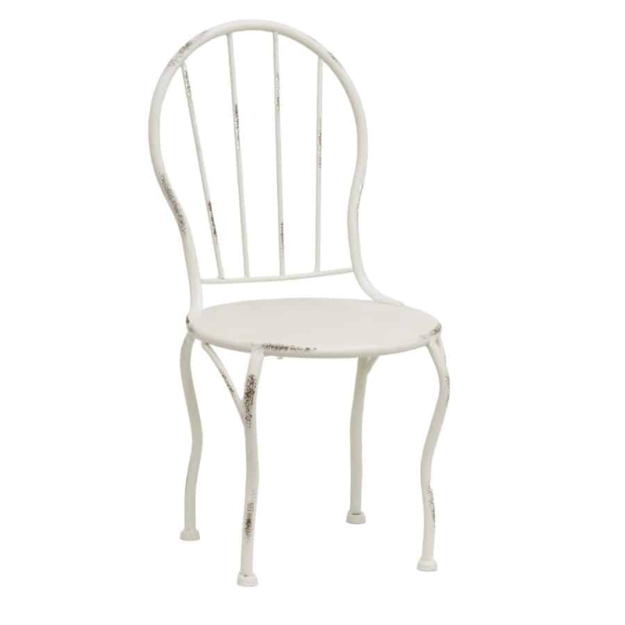 Distressed White Mini Chair Display / Pot Stand 22x22x39.5cm