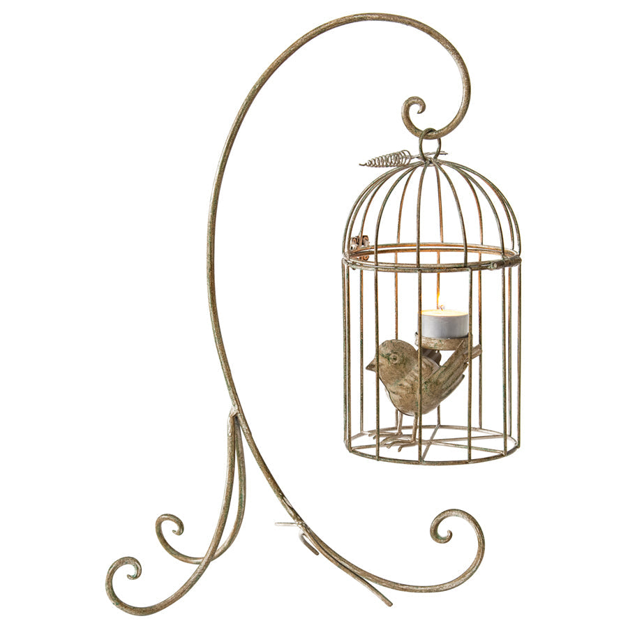 Birdcage on Stand Candleholder 18x28x42.5cm