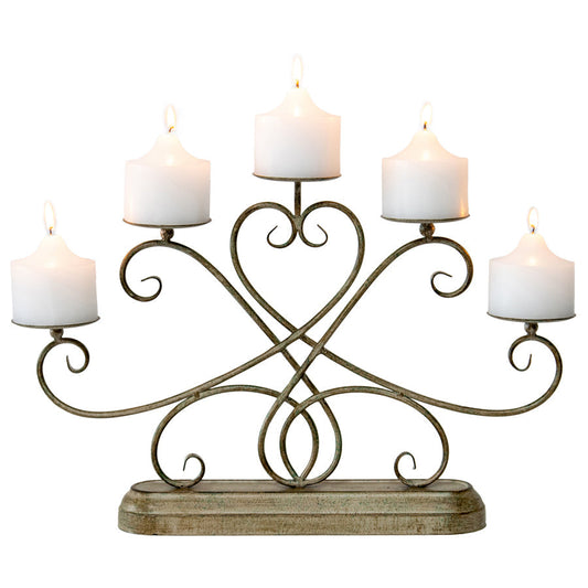 Ornate Fleur Candelabra Centerpiece