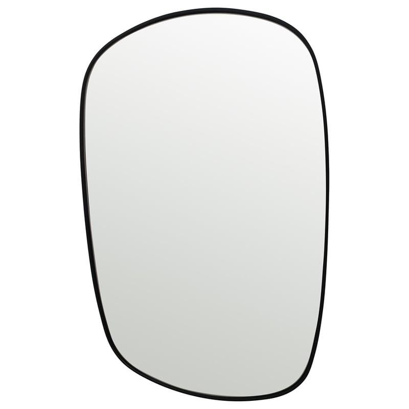 76cm Classic Style Black Wall Mirror 50x1.5x76cm