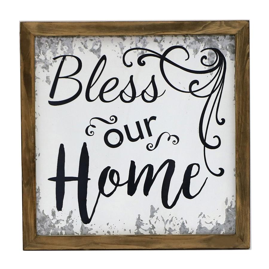 Bless Our Home Timber-Framed Wall Art NEW Wall Art