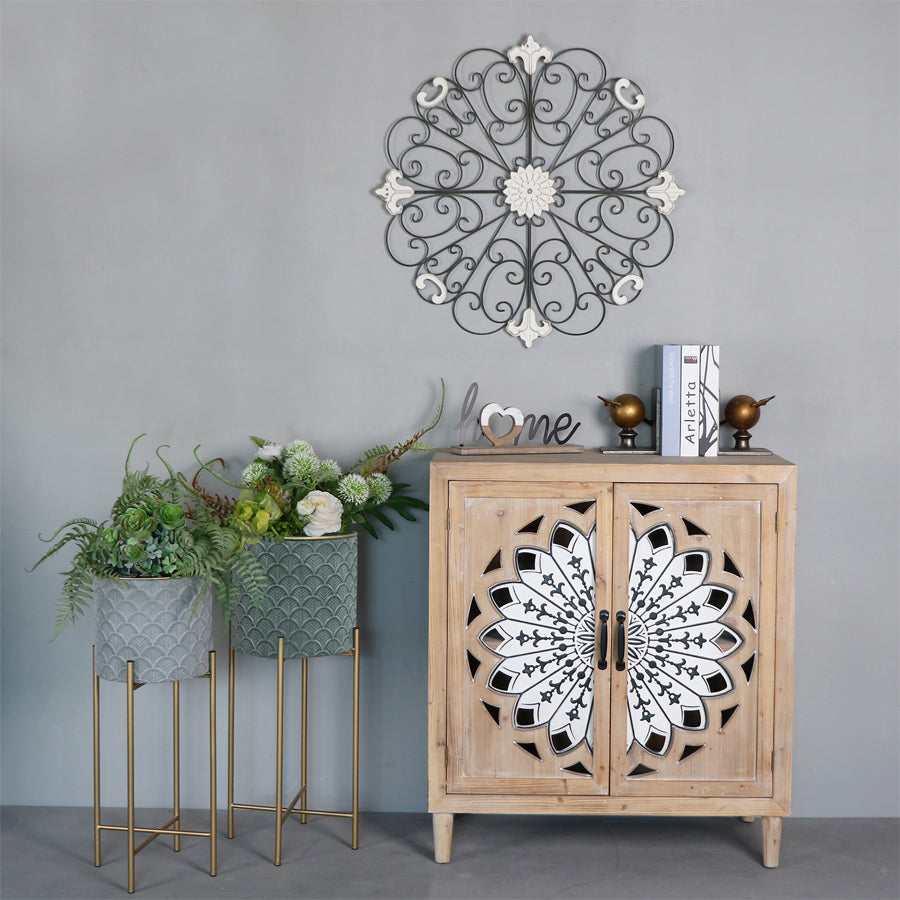 Emporium Mandala Fleur Double-Door Cabinet 79x40x89cm