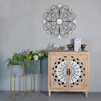 Emporium Mandala Fleur Double-Door Cabinet 79x40x89cm