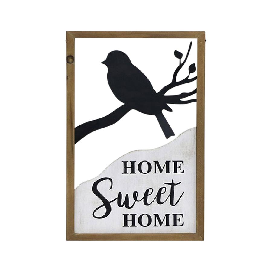 Home Sweet Home w/Bird Framed Wallart