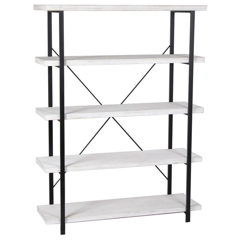 166cm Hamptons Style 5-Tier Shelf Unit 120x39x166cm