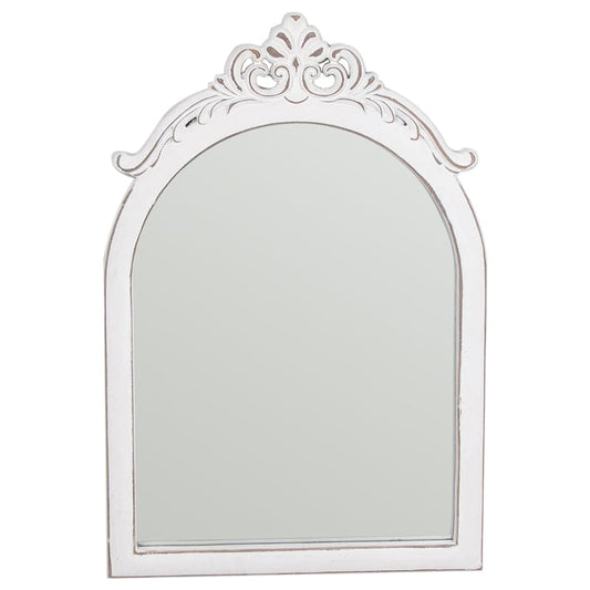 74cm French Provincial Scroll Arch Wall Mirror 50x3x74cm