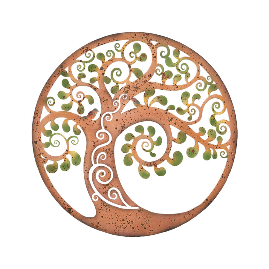 Swirl Tree of Life Laser-Cut Round 60cm Wall Art