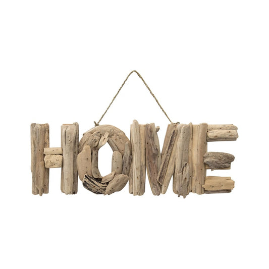 Hand-Made Driftwood 'Home' Wallart 44x3x26cm