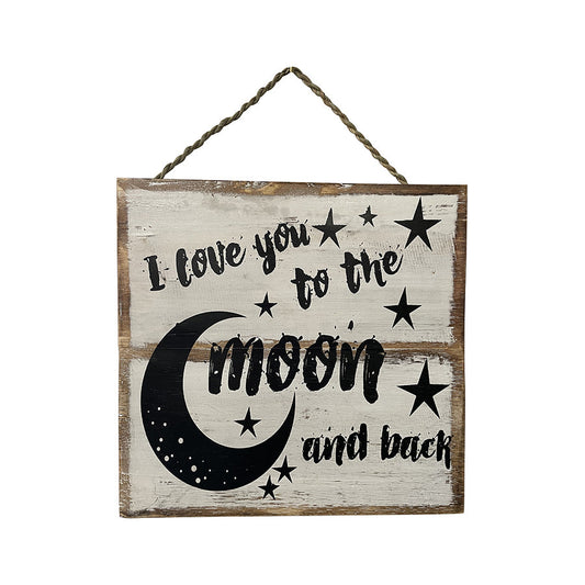 'Moon and Back' Handcrafted Wall Art
