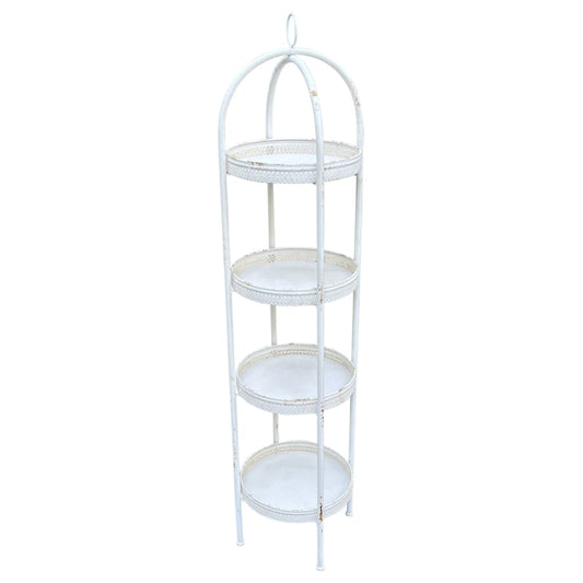 Martinique 4-Round Shelf Unit / Plant Stand37x37x154cm