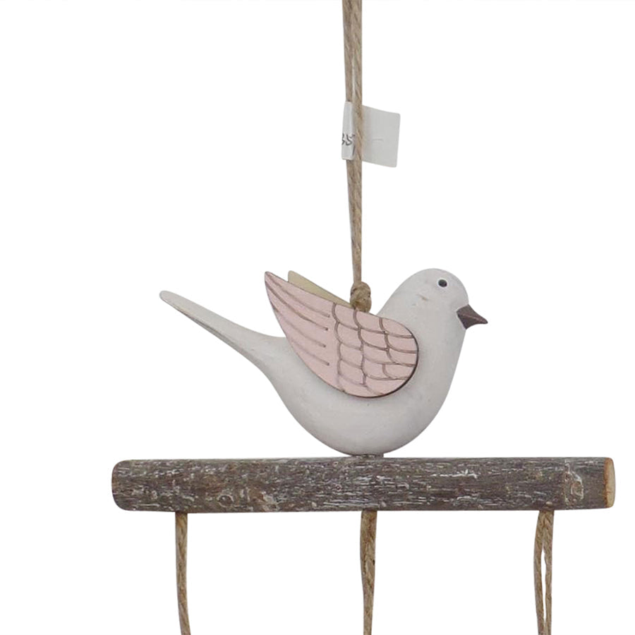 Set/2 Asst Pastel & Rustic Birds Mobiles 14.5x2.5x42cm