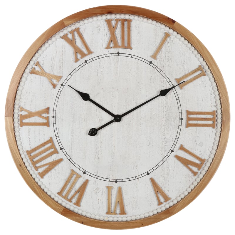 68cm Hamptons Roman Numeral Wall Clock 68x3.8cm