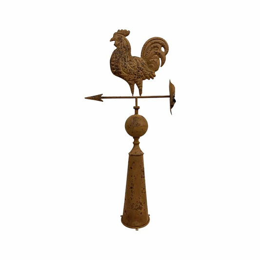 Rust Rooster Weather Vane 46x15x97cm