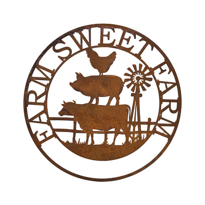 Farm Sweet Farm Laser-Cut Wall Art 60x0.65cm