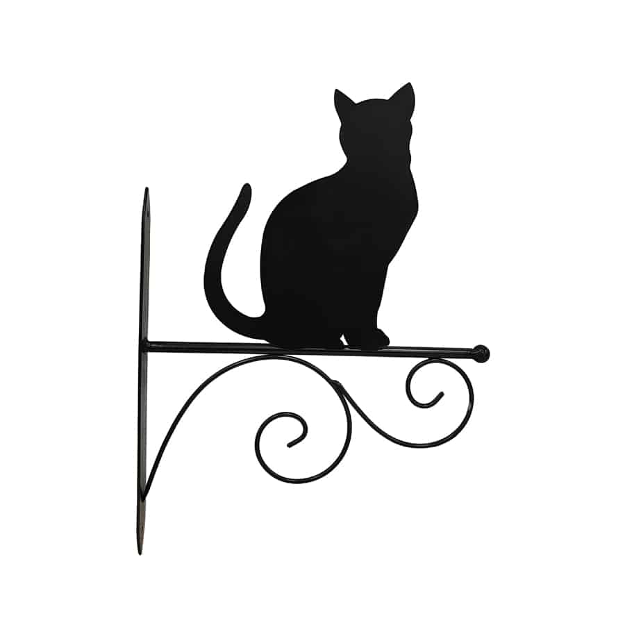 Cat Silhouette Wall Hook Bracket 25.5x3x35cm