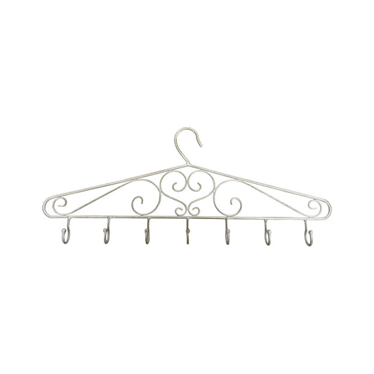 French Provincial Garden Hook - White