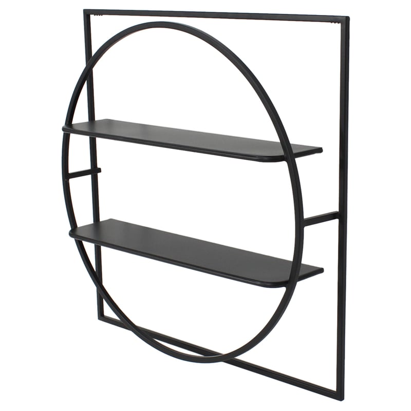 60cm Eclipse Floating 2-Shelf Wall Hanging 60x12x60cm