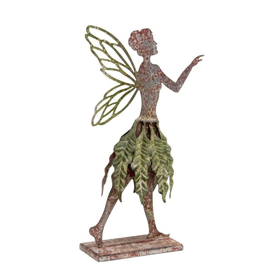 Aged-Finish Fairy on Base 18x7x31cm