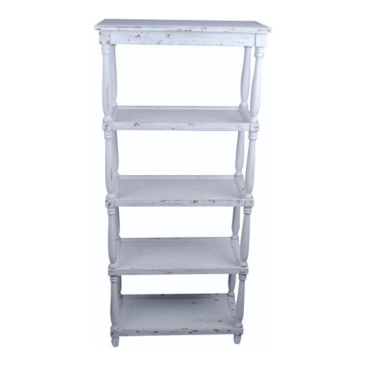 French Provincial Tall 5-Shelf Unit 80x40x180cm