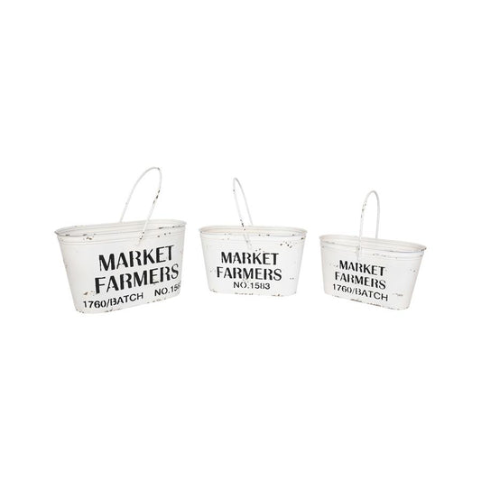 Set/3 Nested Farmers Market Buckets