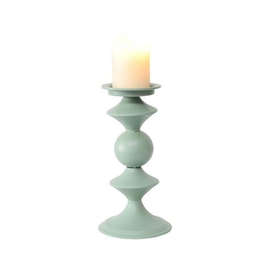 Teal Geo Candleholder