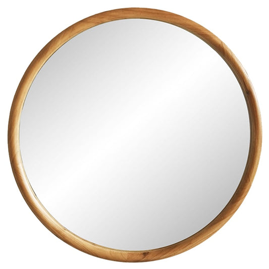 61cm Mid-Century Style Round Wall Mirror 61x4.5x61cm