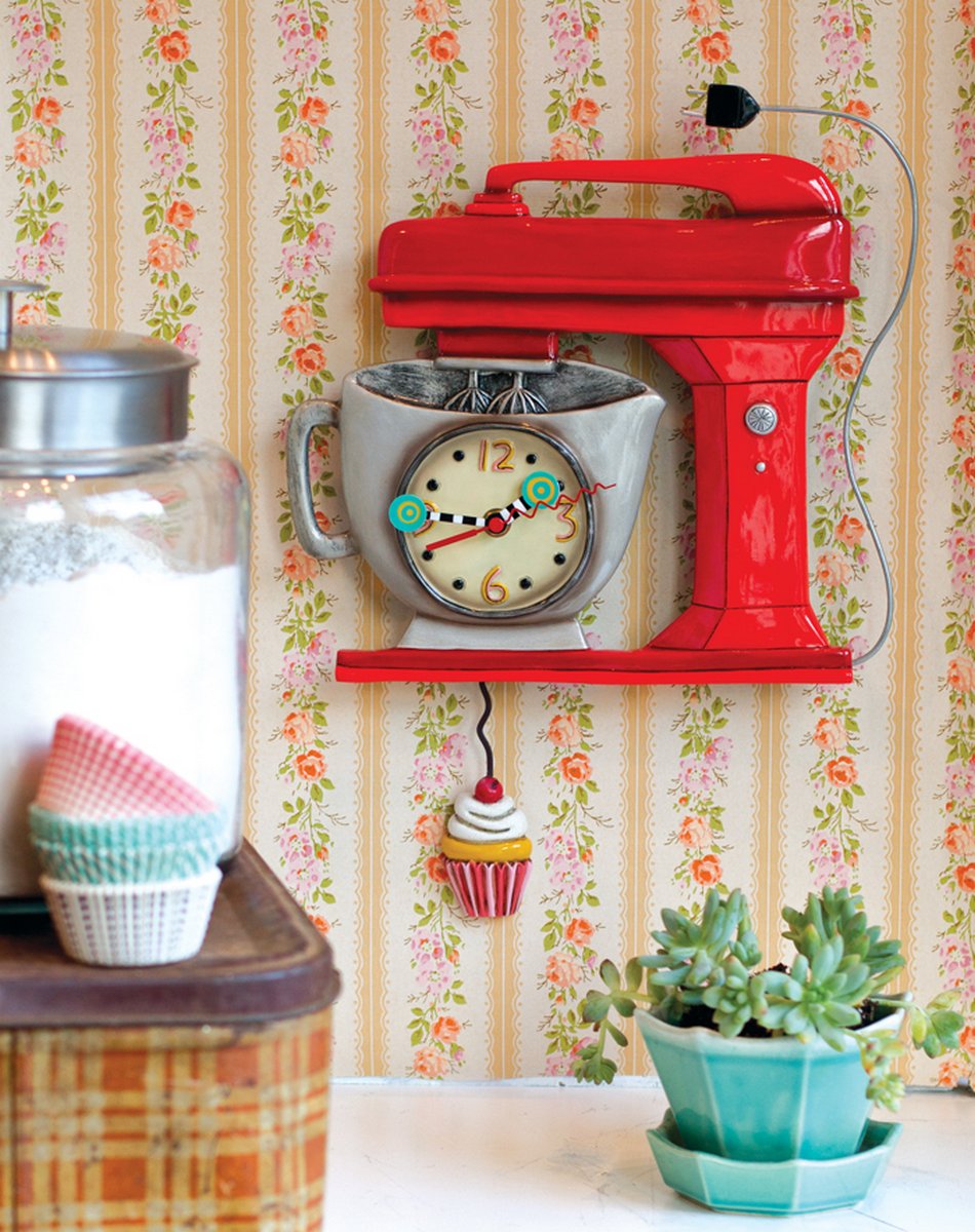 Vintage Mixer - Pendulum Wall Clock