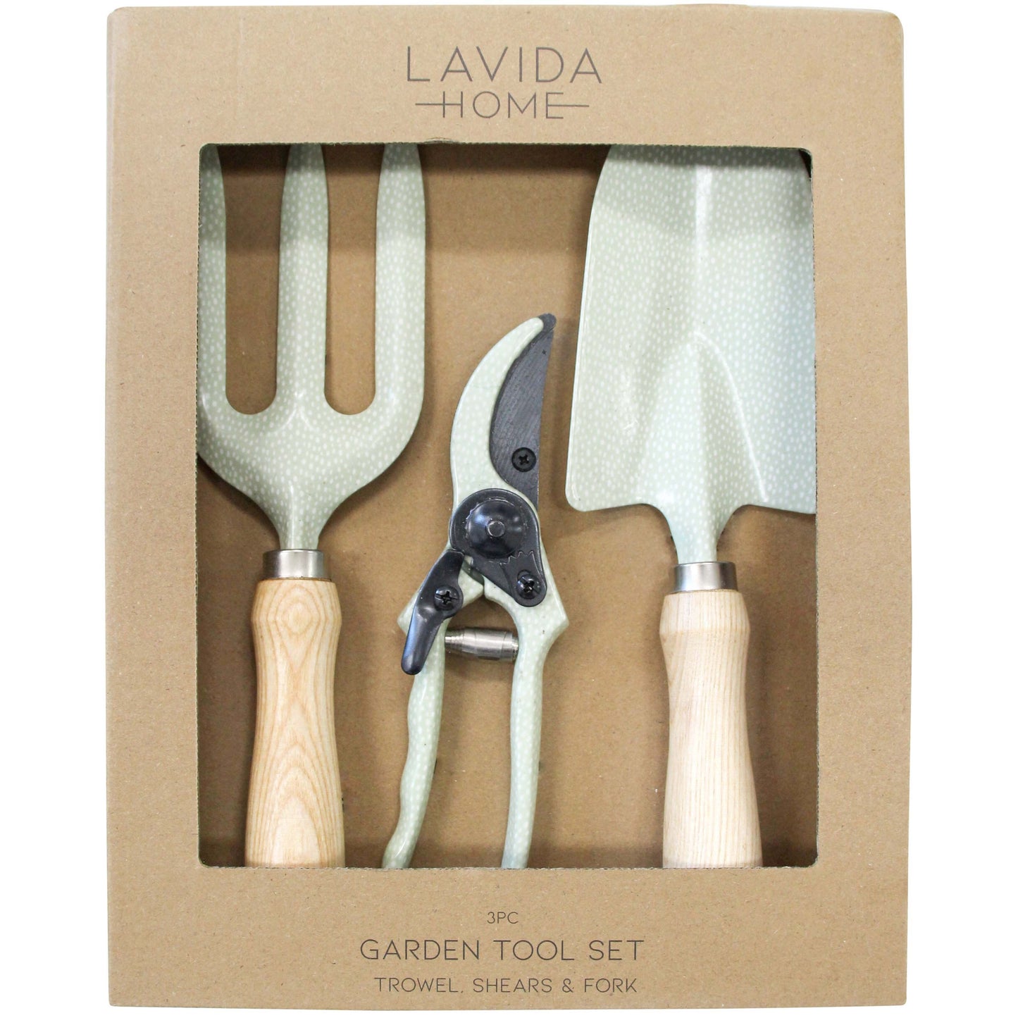 Garden Tool Set - Trowel + Fork + Pruning Shears